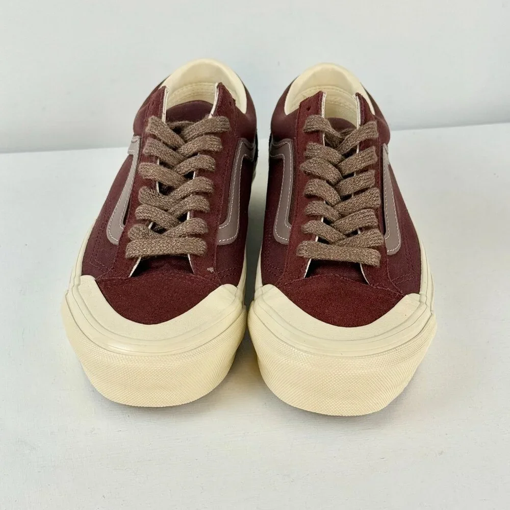 Men's 8, Women's 9.5 - VANS Old Skool Reissue 36 canvas/Suede Brown Sneakers